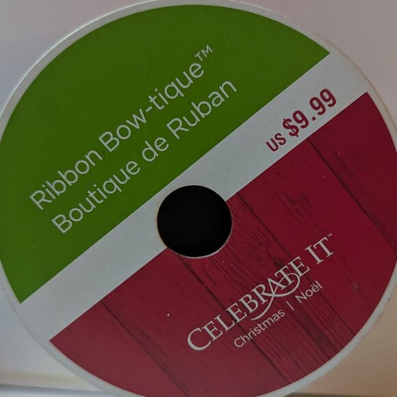 NWT Red Satin Wired Christmas Fabric Ribbon Roll Holiday Crafts Decor Michael's - Picture 4 of 6